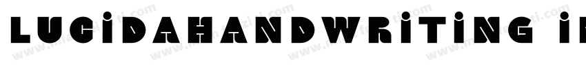 lucidahandwriting in字体转换
